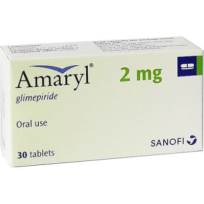 Amaryl 2 mg ( Glimepiride ) 30 tablets